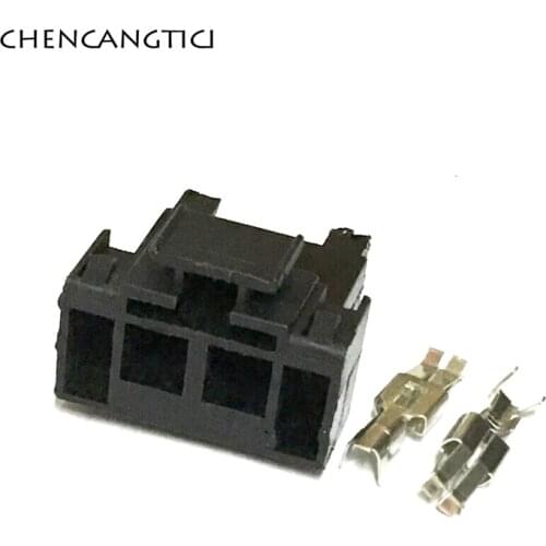 2 Sets 2 Pin Way Auto Electrical Fuse Box Plug High Current Wiring Cable Connector With Terminal For VW 161 937 501 161937501