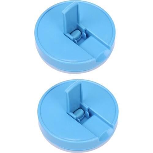 2Pcs Leakproof Plastic Airtight Lids Borosilicate Glass Bottles Caps BPA-Free Mason Jars Canning Storage Covers with Flip Handle