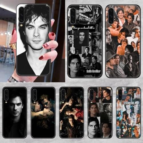 The Vampire Diaries Damon Phone case For Samsung Galaxy A 3 5 7 8 10 20 21 30 40 50 51 70 71 E S 2016 2018 4G black art
