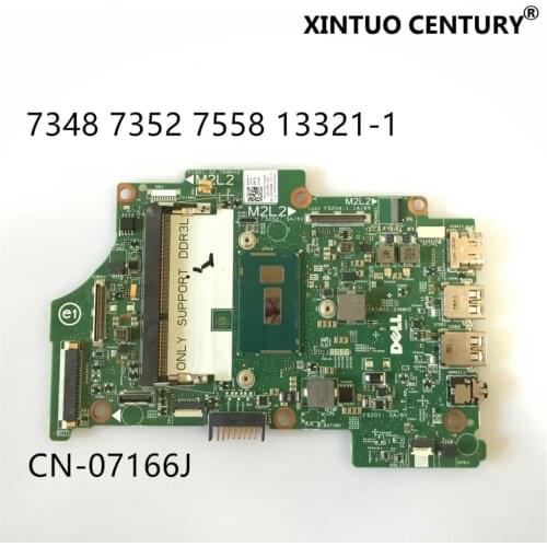 CN-07166J 07166J 7166J 13321-1 For Dell Inspiron 13 7348 7352 7558 laptop motherboard W/ SR23Y I5-5200U DDR3L100% tested working