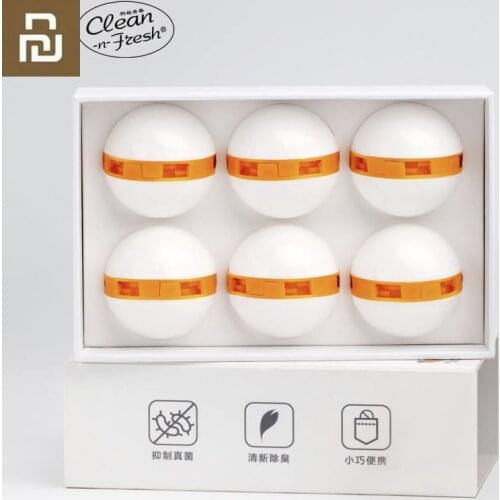 Youpin Clean n Fresh Shoe Deodorant Dry Deodorizer Air Purifying Switch Ball Shoes Eliminator for Home 45days
