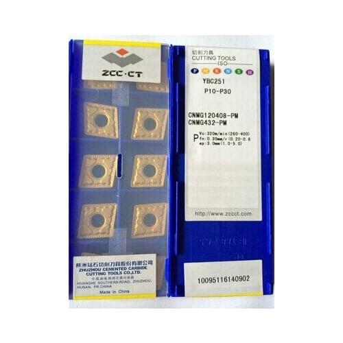 Free shopping 10 pcs CNMG120408 PM YBC251 milling cutter insert carbide cemented carbide turning tools