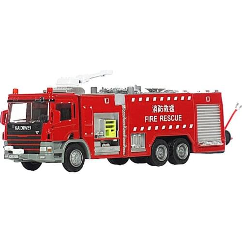 KAIDIWEI 1:50 Fire Rescue Toy Car Fire Engines Water Tank Model For Children