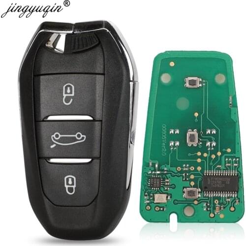Jinyuqin KeylessGo VA2/HU83 Smart Key for Citroen C4 C4L DS4 DS5 Car Key Remote 433.92Mhz ID46 Hitag2 4A Hitag-AES with Circuit