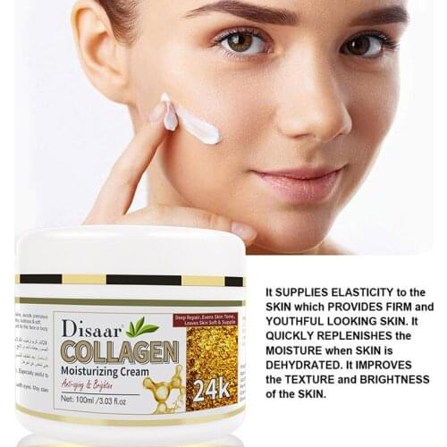 24K Collagen Anti-Wrinkle Cream Brightening Skin Cream Skin Care Whitening Moisturizing Brightening Face 100ML