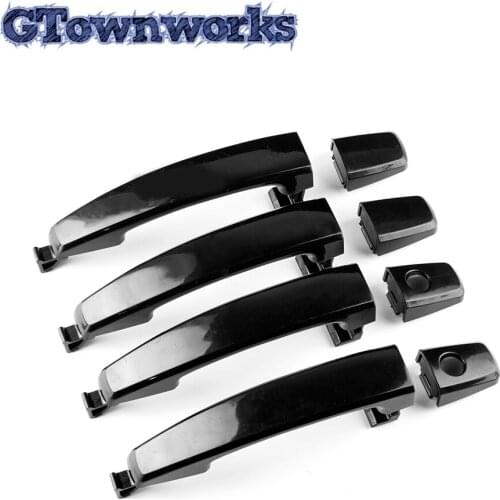 4pcs Door Outer Handle Front Rear Left Right Covers Exterior Parts Car Accessories Fit For#96468254#96468268#96468266#96468293