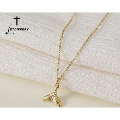 Letdiffery Vintage Mermaid Tail Necklaces For Women Gift Stainless Steel Fish Choker Necklace Wedding Jewelry Collar