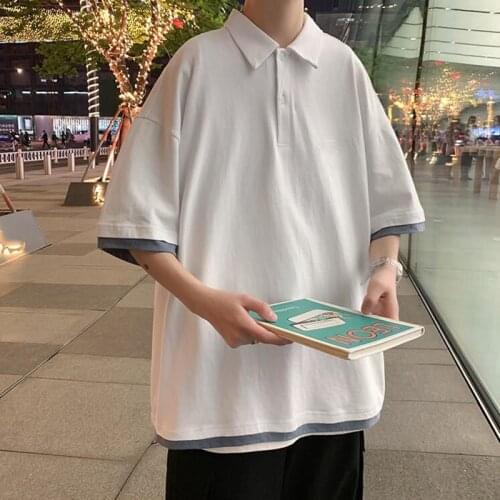 Summer solid color short-sleeved cotton T-shirt 2021 new All-match simple casual plain clothes Oversized Short slevees clothing