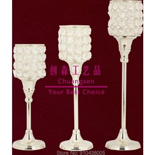 Metal Flower Vase Gold Candle Holders High Quality Wedding Decoration Candelabra Home Decoration Candlestick Flower Holder
