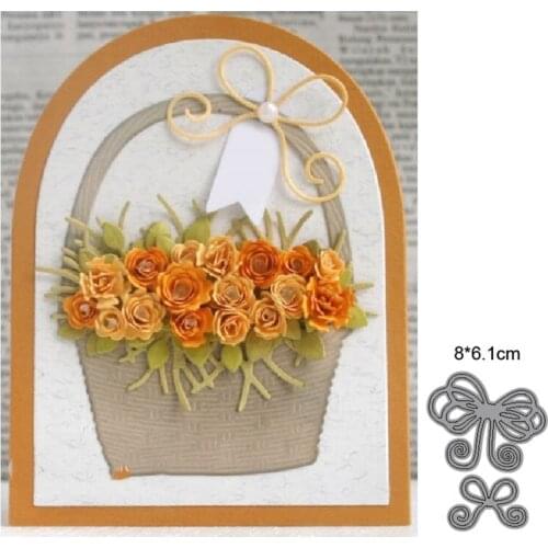 Metal cutting dies cut die mold lace bow flower basket decoration Scrapbook paper craft knife mould blade punch stencils dies