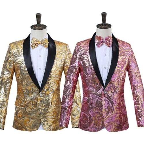 Long sleeve clothes men sequins suits designs homme terno stage costumes for singers jacket men blazer dance star style dress