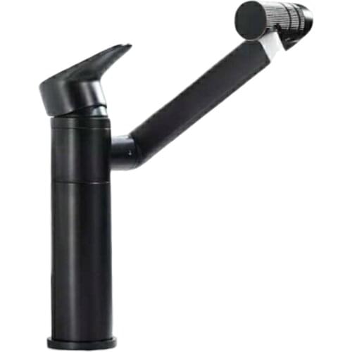 All copper washbasin hot and cold water faucet washbasin washbasin bathroom home counter basin 360 ° rotating single hole