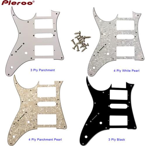 Pleroo Custom electric Guitar Parts - For Left handed MIJ Ibanez RG40 Guitar Pickguard Pickup Scratch Plate HSH Humbucker