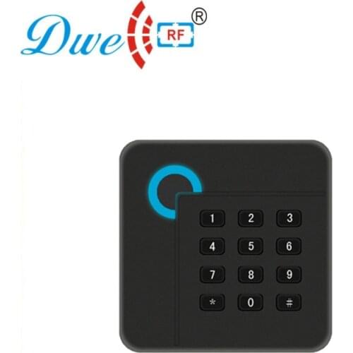 DWE CC RF 125khz TK4100 EM ID RFID Card Reader For Access Control System With 13.56mhz Wiegand Black Proximity Scanner D402