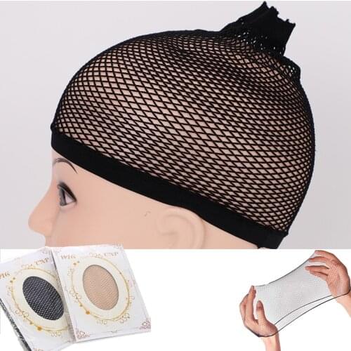 1Pc High Elastic Black Snood Nylon Hairnet Materials For Wigs Making Streching Elastics Mesh Cap For Women Wigs Hair Accessories