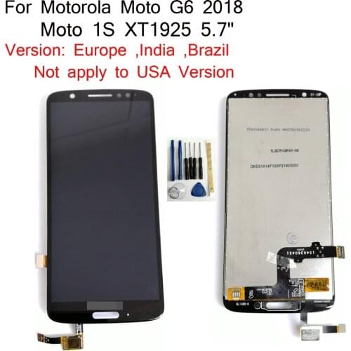 Shyueda IPS AAA+ 5.7" For Motorola Moto G6 2018 / Moto 1S XT1925 5.7" ( Europe Version ) LCD Display Touch Screen Digitizer