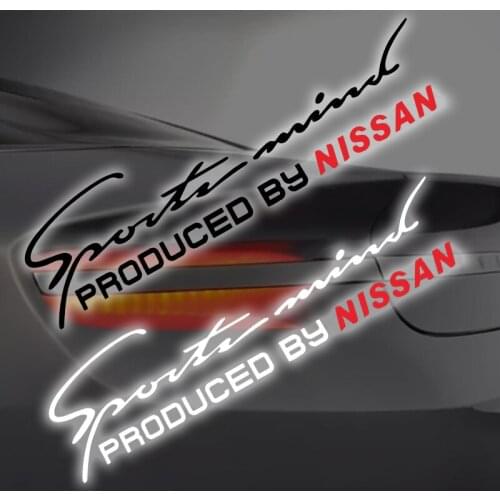 Reflective car stickers lamp eyebrow sport design hood headlight For NISMO Nissans Tiida Teana Skyline Juke X-trail Almera Qashq