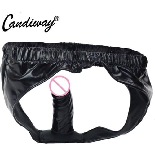 Panty with Realistic dildo hidden Vagina Plug sex toys for Woman anal plug penis shame cock toys lover play Dildos & Insertables