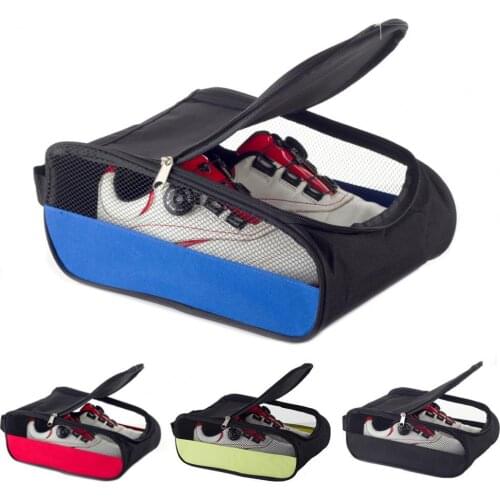 1pcs Golf Shoes Bag Breathable Dustproof Polyester Zipped Outdoor Camping Beach Storage Shoes Bag for Golf Lover