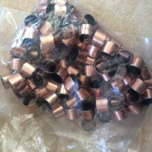 100 pieces SF-1 1412 Oilless bush DU Self-lubricating bushing Sintered bush Size 14*16*12mm