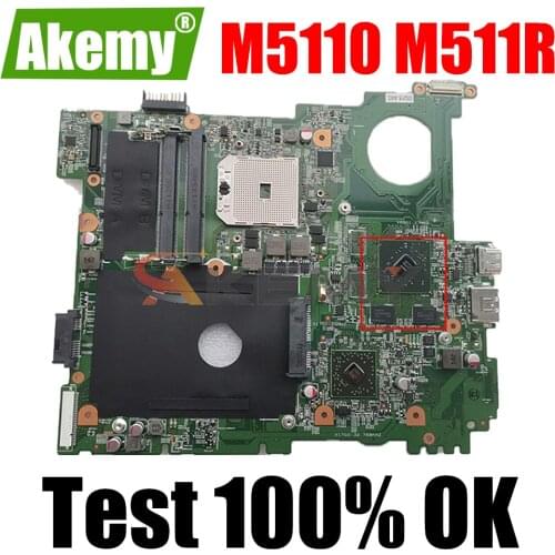 Akemy FOR DELL INSPIRON M5110 M511R Laptop Motherboard 48.4IE04.04.021 10246-2 PWB:M8GR8 CN-0FJ2GT FJ2GT Mainboard 100% tested