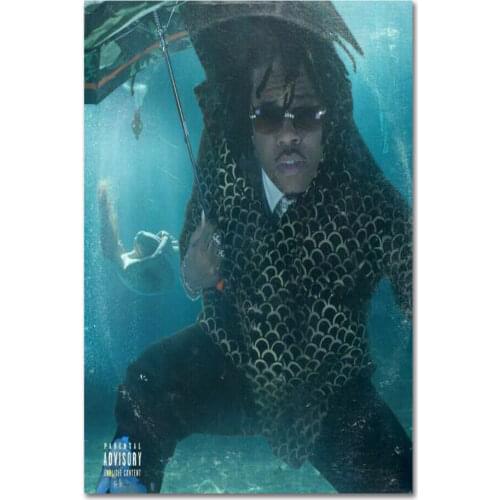 Album Gunna Drip Or Drown 2 Rapper Music Silk Fabric Wall Poster Art Decor Sticker Bright