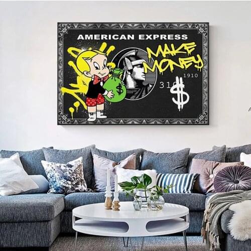 Alec Monopoly Millionaire Money Street Graffiti Art Canvas Print Painting Wall Picture Modern Poster Living Room Home Decoration