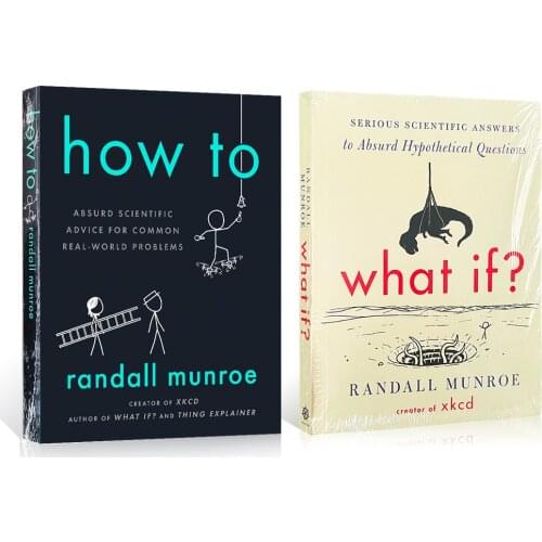 What If ? Fun Serious Scientific Answers To Absurd Hypothetical Questions Adult Comics Book In English educational booklets