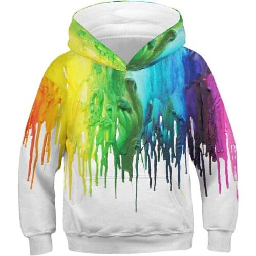 Child Sweatshirt Spring Autumn Starry Sky Smudge Printed Pullover Children Fashion Outerwear Baby Clothes Hoodies For Boys Girls