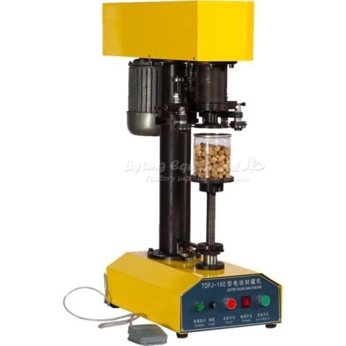 Electric Tin Sealing Machine Zip-top Can Sealer Plastic Jar Capping TDFJ-160