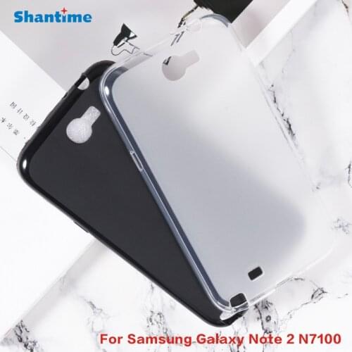 For Samsung Galaxy Note 2 N7100 Gel Pudding Silicone Phone Protective Back Shell For Samsung Galaxy Note 2 N7100 Soft TPU Case