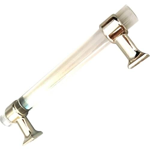 Crystal Glass Door Knobs Clear Pull Handle with Screw for Drawer Cabinet Furniture Kitchen Home
