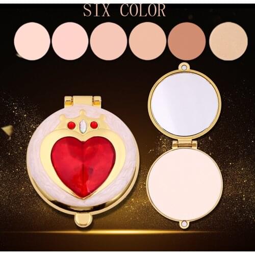 Anime Pro Moon Heart Pressed Mineral Powder Cosmetics Long Lasting Brightening Whitening Contouring Makeup Face Powder Palette