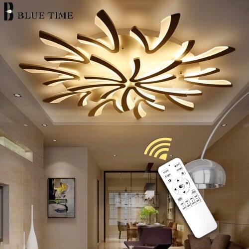 Modern Led Chandelier For Living room Bedroom Dining room Led Lustres Black&White arms Ceiling Mounted Chandelier Lighting White