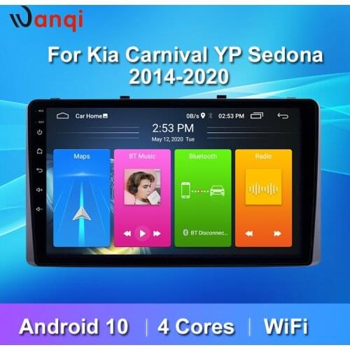 9 inch Android10 Multimedia Stereo Radio For KIA Carnival YP Sedona 2014 2015-2020 Split Screen PIP BT WiFi GPS no dvd 1din