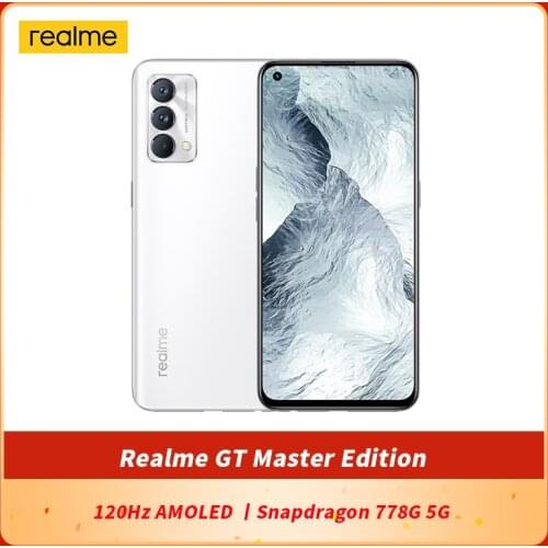Original Realme GT 5G Master Edition SmartPhone 6.43'' 120Hz AMOLED Snapdragon 778G 5G Octa Core 65W Smart Flash Charge Google