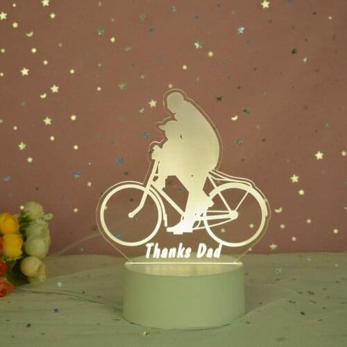 Fathers Day Gift 3D Lamp USB Acrylic Lights Love Gift Anniversary Present Birthday Gift For Father
