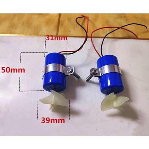 RC Jet boat underwater Motor propeller 7.4V CW CCW 3-blade propeller fr DIY Micro ROV robot RC bait boat underwater part