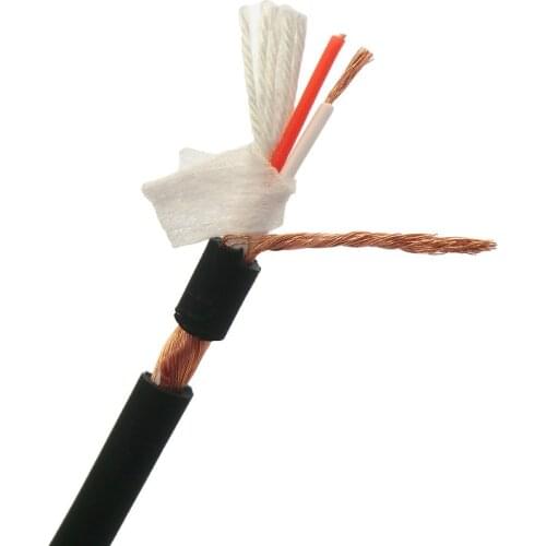 Audio Cabinet Signal Cable 2 core OD of 4 mm Conductor of 20/0.1 Winding Shielded Oxygen Free Copper 100m