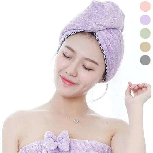 SINSNAN Women Towels Super Absorbent Microfiber Bathroom Thicken Hair Towel Soft Head Wrap For Adults Makeup Cosmetics Towel