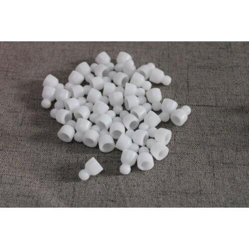 100pcs/lot--9.5mm white plastic bulk skeleton toy joint accessories need Self assembly