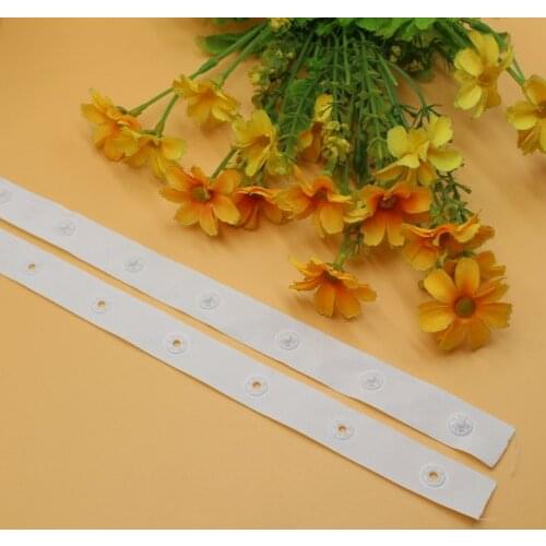 2yard /lot plastic snap buttons tapes white color fabric tape 36mm*36mm kam snaps crafts scrapbooking sewing accessories botones