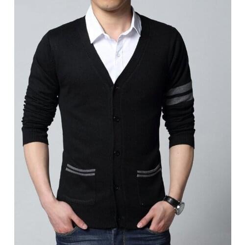 2017 fashion autumn Mens sweaters male V neck winter Cardigan men Knitwear Sweater Slim Casual Sweater brand cardigan masculino