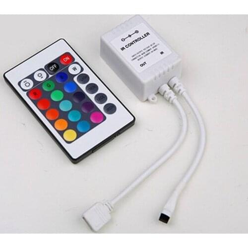 24Keys 44Keys LED Dimmer IR RGB Remote Controller For 5050 3528 LED strip DC 12V 6A