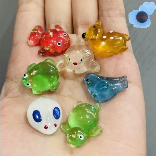 50pcs Wholesale Mix Animal Bird Frog Garden Shoe Decorations Resin Shoes Accessories For Croc Jibz Charm DIY Wrisstband