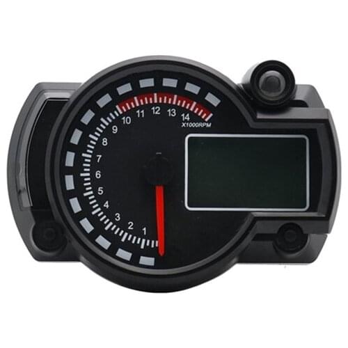 7-Color LED Motorcycle RX2N ATV LCD Digital Speedometer Tachometer Meter 15000rpm
