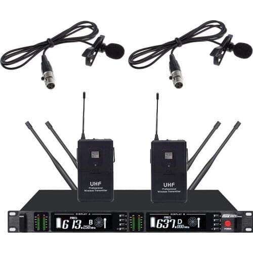 Bolymic Ture Diversity UHF wireless microphones Long range Lavalier wireless microphone