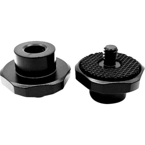 BGNing Universal Hex 3/8" inch Female Thread to 3/8" 1/4" Male Screw Adapter for DSLR Cameras Flash Light Monitor Tripod Mount