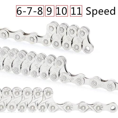 Bicycle Chain 11Speed10 9 6-7-8Speed 116 links For MTB Mountain Road Bike Bicicleta Parts Steel Full Plating Cycling Chain