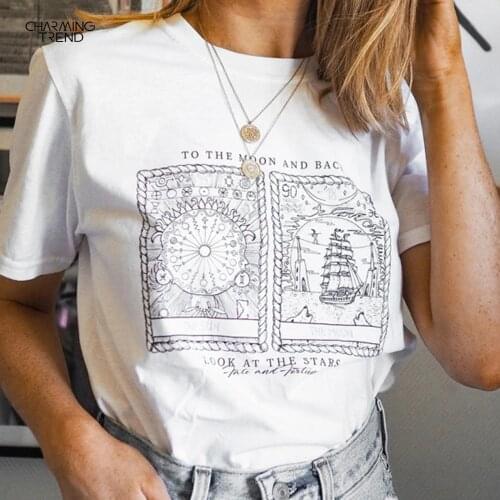 Женские хлопковые футболки Charmingtrend China At AliExpress